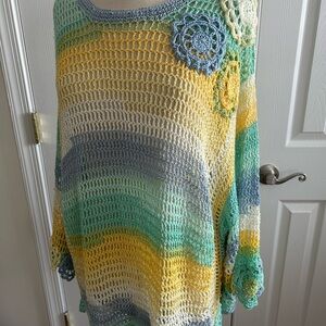 Colorful Crochet Sweater